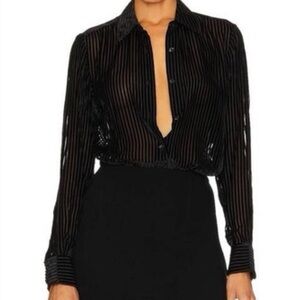 Rag & Bone Lila Velvet shirt